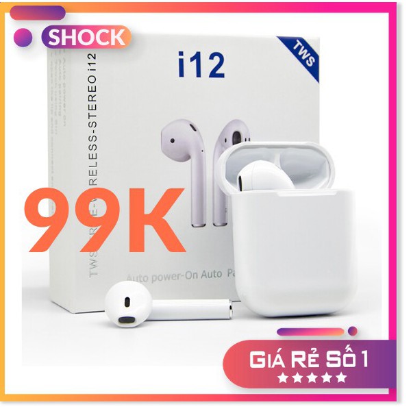 Tai Nghe i12 TWS Bluetooth 5.0 - CẢM ỨNG