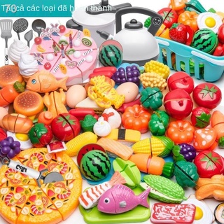 Đồ chơi cắt trái cây cho bé trai và trẻ em và đồ chơi cắt trái cây hạnh phúc cho bé gái 3-6 tuổi bán buôn bếp nhỏ nấu ăn