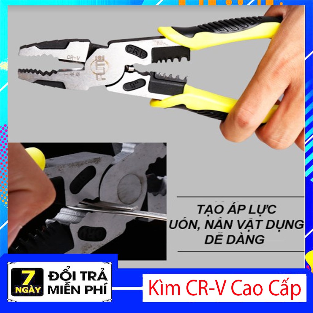 Kìm, Kiềm Cộng lực CRV cắt đứt mọi loại kim loại nhật bản 5 in 1- FUTE Nhật Bản - Kim Điện Đa Năng