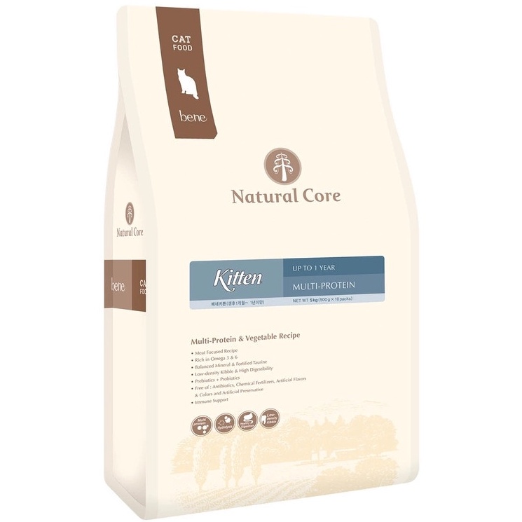 400g-500g-2kg Hạt Hữu Cơ Natural Core Kitten Cho Mèo Con