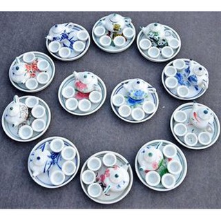 Set Ấm Trà Mini Trang Trí Nhà Búp Bê