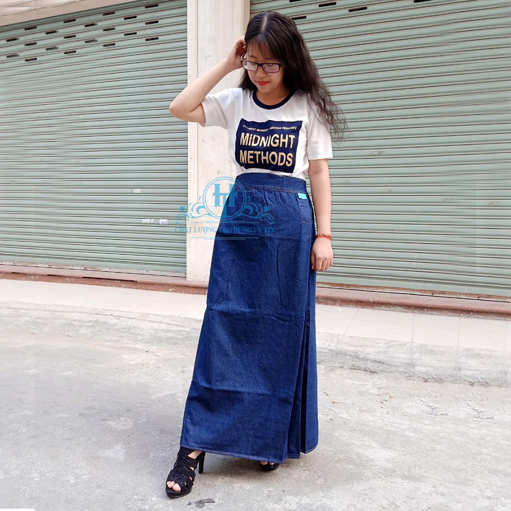 [ BIG SIZE ] VÁY CHỐNG NẮNG BIG SIZE Vải Jean Cotton Cao Cấp Rất Mềm Mại Và Dày Dặn (Phù Hợp Cân Nặng Từ 76 - 90 Kg) | BigBuy360 - bigbuy360.vn