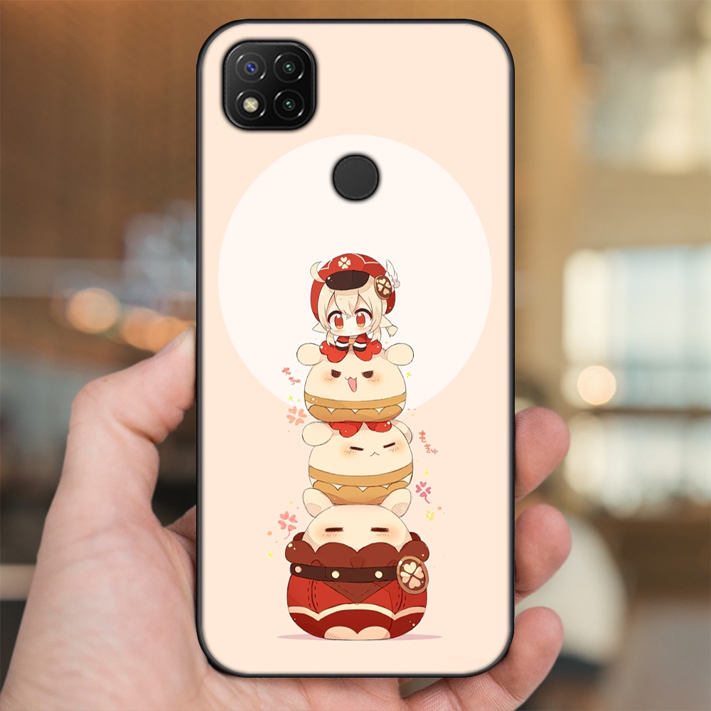 Ốp lưng Xiaomi Redmi 9C viền đen in hình Klee Genshin Impact