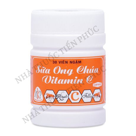 Viên kẹo ngậm sữa ong chúa vitamin C Mekophar