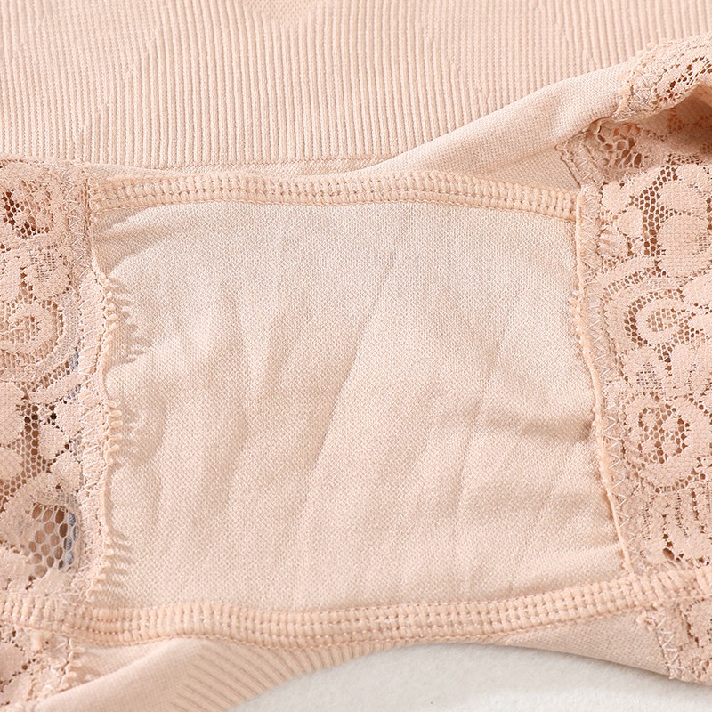 Quần lót Aoweinisi lưng cao phối ren thoáng mát thoải mái cho nữ