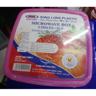 Bộ hộp thực phẩm 2812 bộ 3 cái - bộ 4 cái - bộ 5 cái