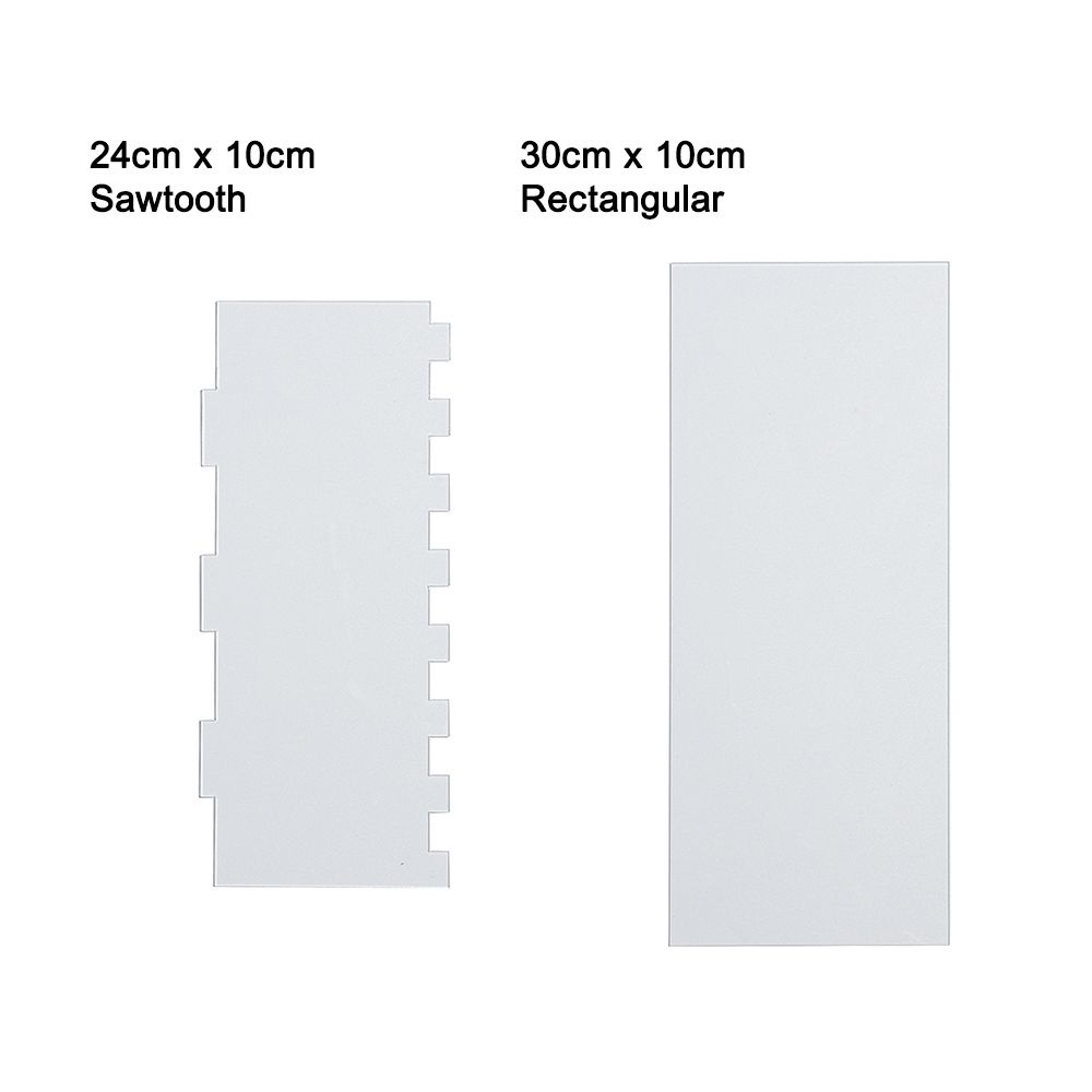 Dụng Cụ Cắt Bánh Kem Bằng Acrylic Trong Suốt Hình Chữ Nhật Tiện Dụng Cho Nhà Bếp