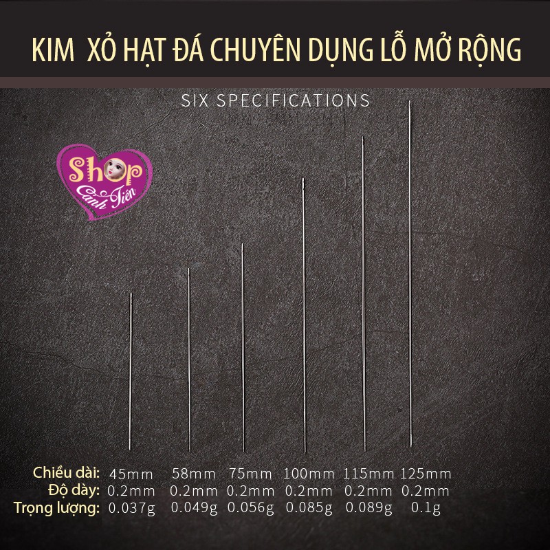 Kim Xỏ Hạt Chuỗi Lỗ Mở Rộng Đủ Size Giá Tốt