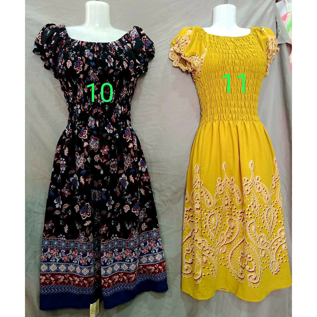 Đầm bẹt vai đi biển ngắn [nhiều màu] | BigBuy360 - bigbuy360.vn