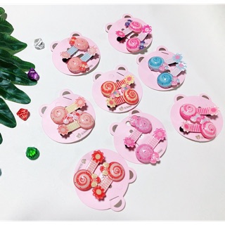 Kẹp tóc hình kẹo. Set 2 cái