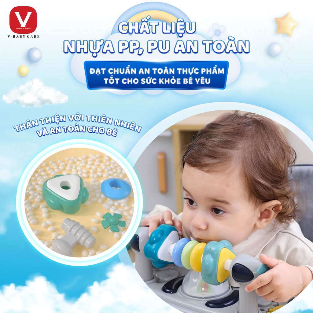 Xe Tập Đi Cao Cấp V-BABY 6090 & Xe Tập Đi Cho Bé Chữ U V-Baby 606