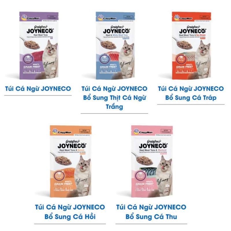 Pate mèo Cattyman JOYNECO 60g giàu dinh dưỡng cho mèo mọi lứa tuổi