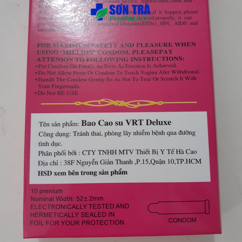 Bao cao su VRT DELUXE cô gái Nhật – Hộp 10 cái