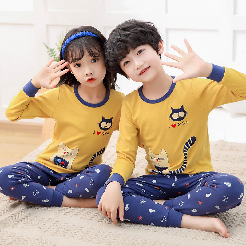 Bộ Đồ Ngủ Pijama Dài Tay 2-15 Tuổi Cho Bé Trai Và Gái