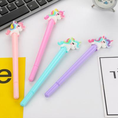 Bút  kero CCS D255 bút hoạt hình bút dễ thương bút kute viết gel ngựa thần mặt tròn