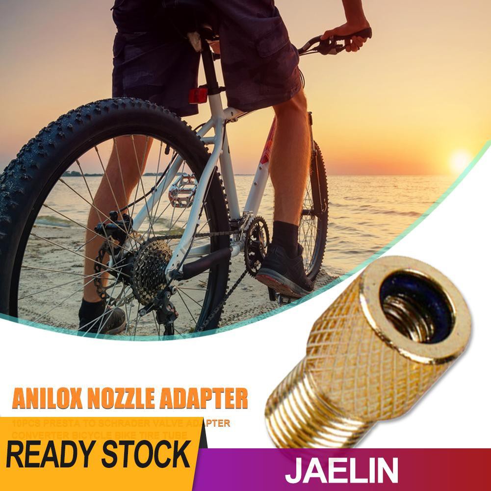 Set 10 Đầu Chuyển Đổi Van Presta Sang Schrader Chuyên Dụng Cho Xe Đạp