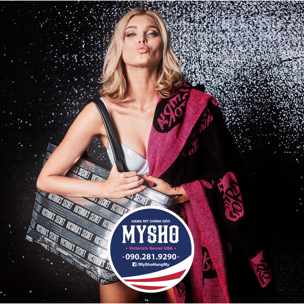 Bộ túi Tote có khoá kéo + túi mini Victoria's Secret USA