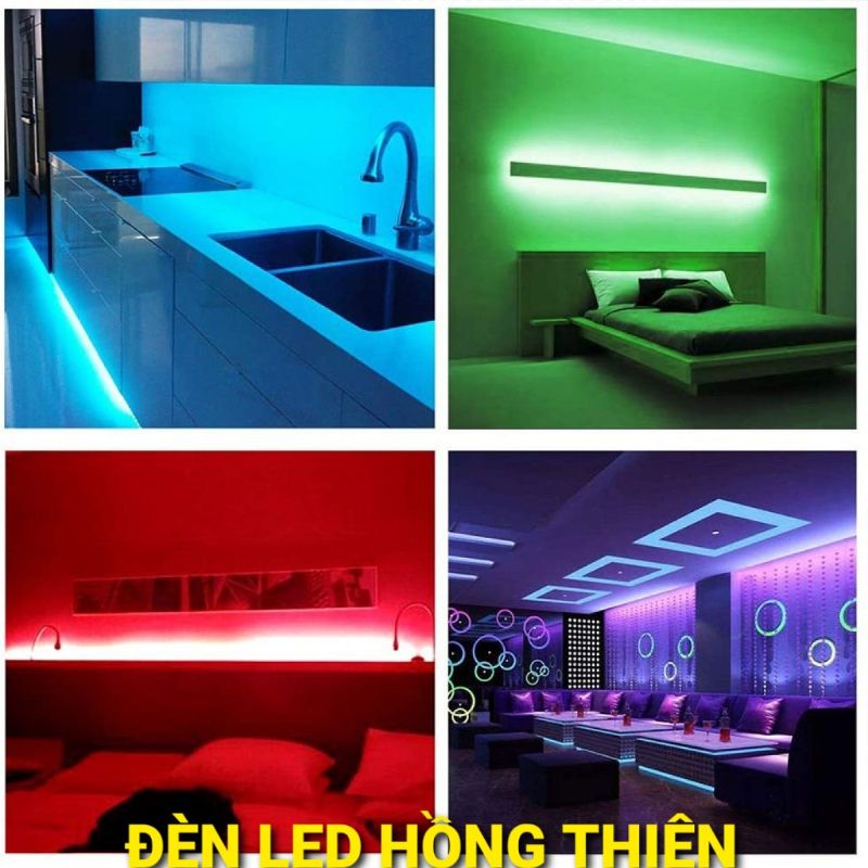 BỘ ĐÈN LED TIKTOK 5M 5050 RGB PHỦ KEO SILICON ĐỔI 7 MÀU