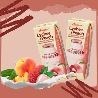 [HÀNG CHÍNH HÃNG] Sữa Vải Đào Binggrae Hàn Quốc 200ml