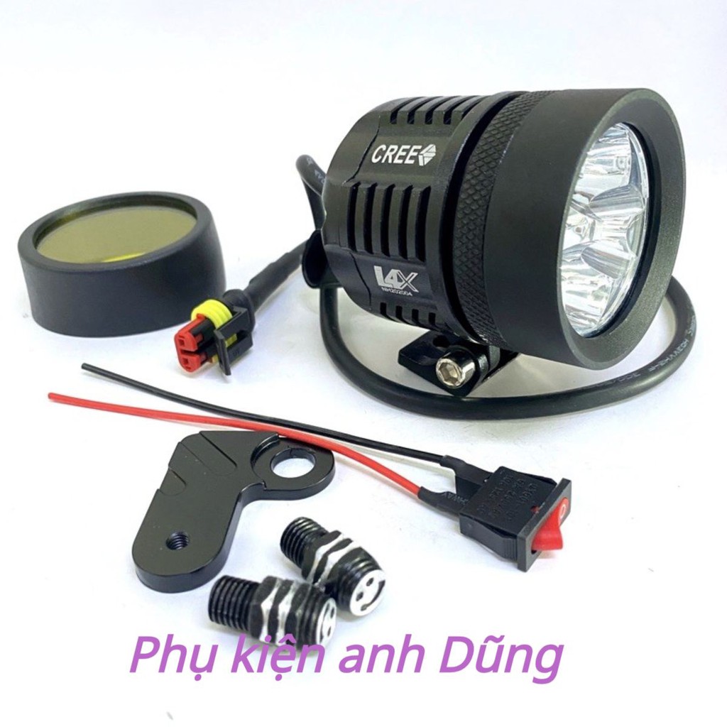 Đèn Trợ Sáng L4X CREE_Siêu Sáng_Chính Hãng Hàng Loại 1 Mẫu Mới Nhất