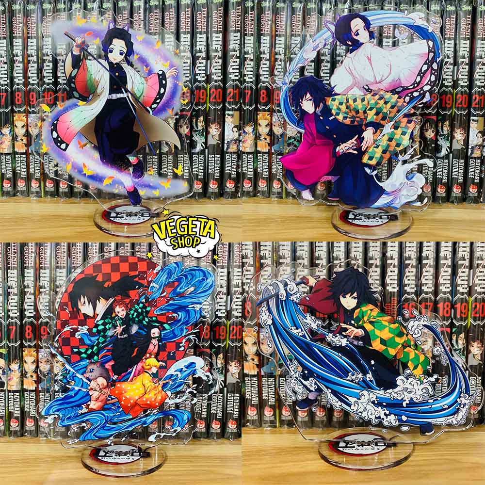 Mô Hình Tượng Standee Acrylic Mica 2 mặt - Thanh Gươm Diệt Quỷ - Kimetsu No Yaiba - Tanjiro Nezuko Akaza Rengoku Zenitsu