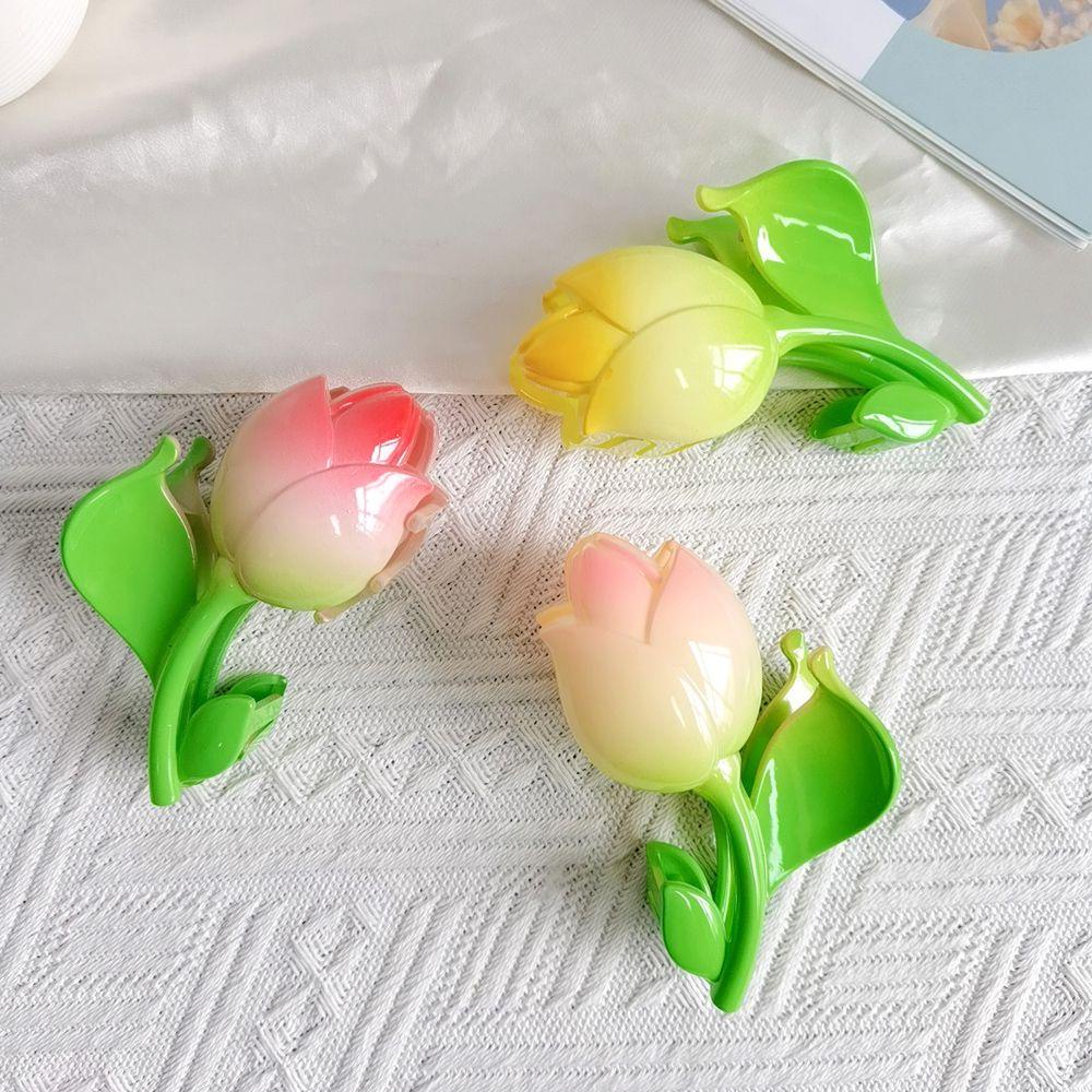 Kẹp Tóc Hoa Tulip Thời Trang Cho Nữ