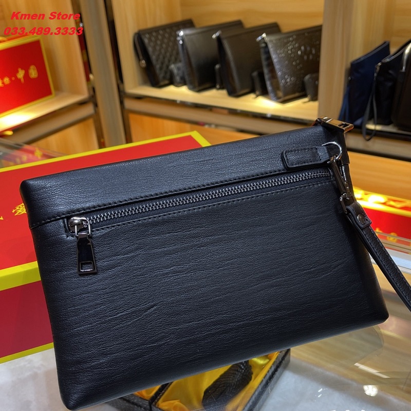 Ví Cầm Tay Clutch Nam Cao Cấp Mẫu Mới Giá Tốt Da Bò Mềm Đẹp Nhiều Ngăn PL04