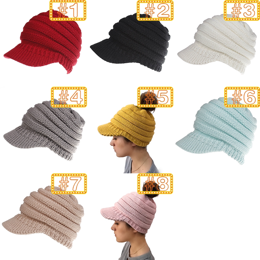 Mũ len giữ ấm kiểu Beanie thời trang có vành nhiều màu sắc đầy cá tính