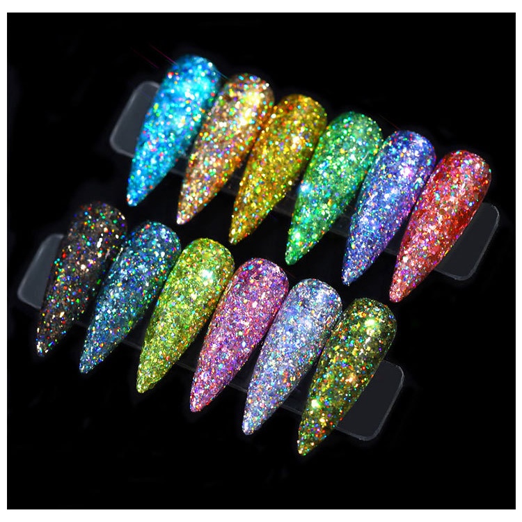 Set 12 hủ nhũ khổng tước sáng lấp lánh