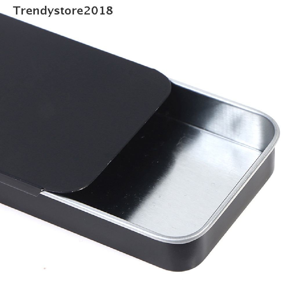 1 hộp đựng tiền xu bằng thiếc nhám có nắp trượt 2018