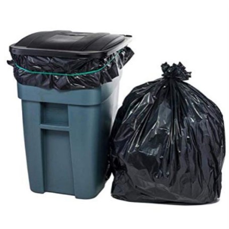 [ĐỔ SỈ] 2 KG Túi Đen Đựng Rác Lớn Không Quai Siêu Dai Chuyên Dùng Công Ty Khách Sạn Nhà Hàng, túi nilon đựng rác tự huỷ