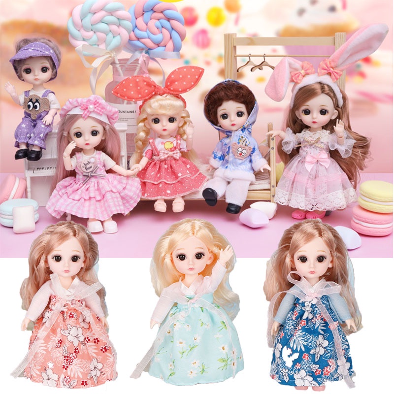 Búp Bê Công Chúa Mắt 3d Dễ Thương Cho Bé Gái