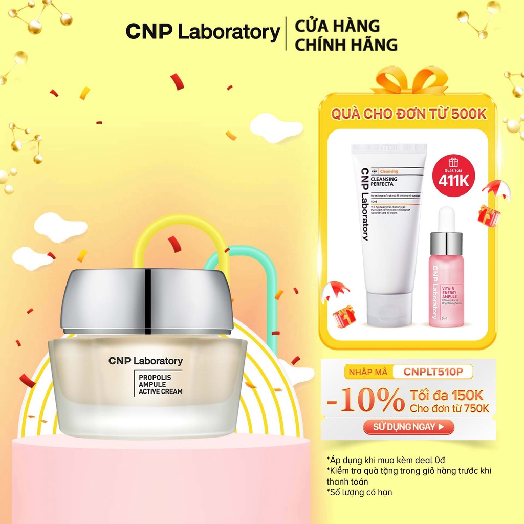 Kem dưỡng keo ong tái tạo phục hồi da CNP Laboratory Propolis Active Cream 50ml