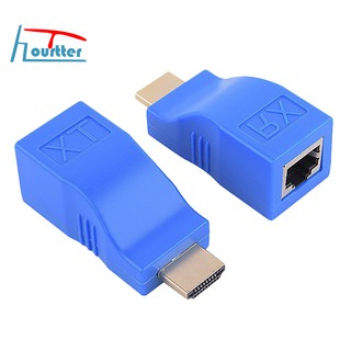 Bộ khuếch đại HDMI qua RJ45 ( cáp mạng ) kéo dài 30m ( HDMI to LAN)