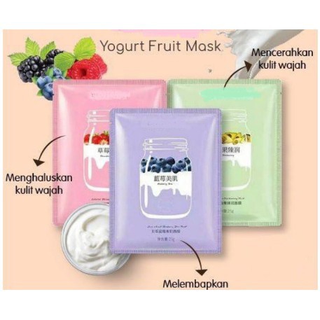 Kem dưỡng da mặt Rorec BEOTUA FRUIT FACIAL MASK / Bootua YOGURT FRUIT SHEET MASK / Face MASK