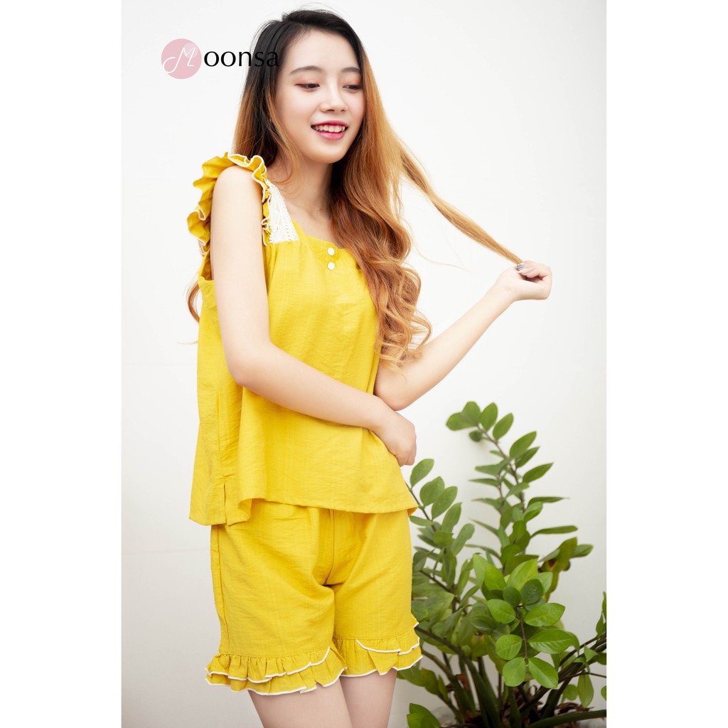 Đồ ngủ Bèo Cánh Vàng [Moonsa][Lụa] | BigBuy360 - bigbuy360.vn