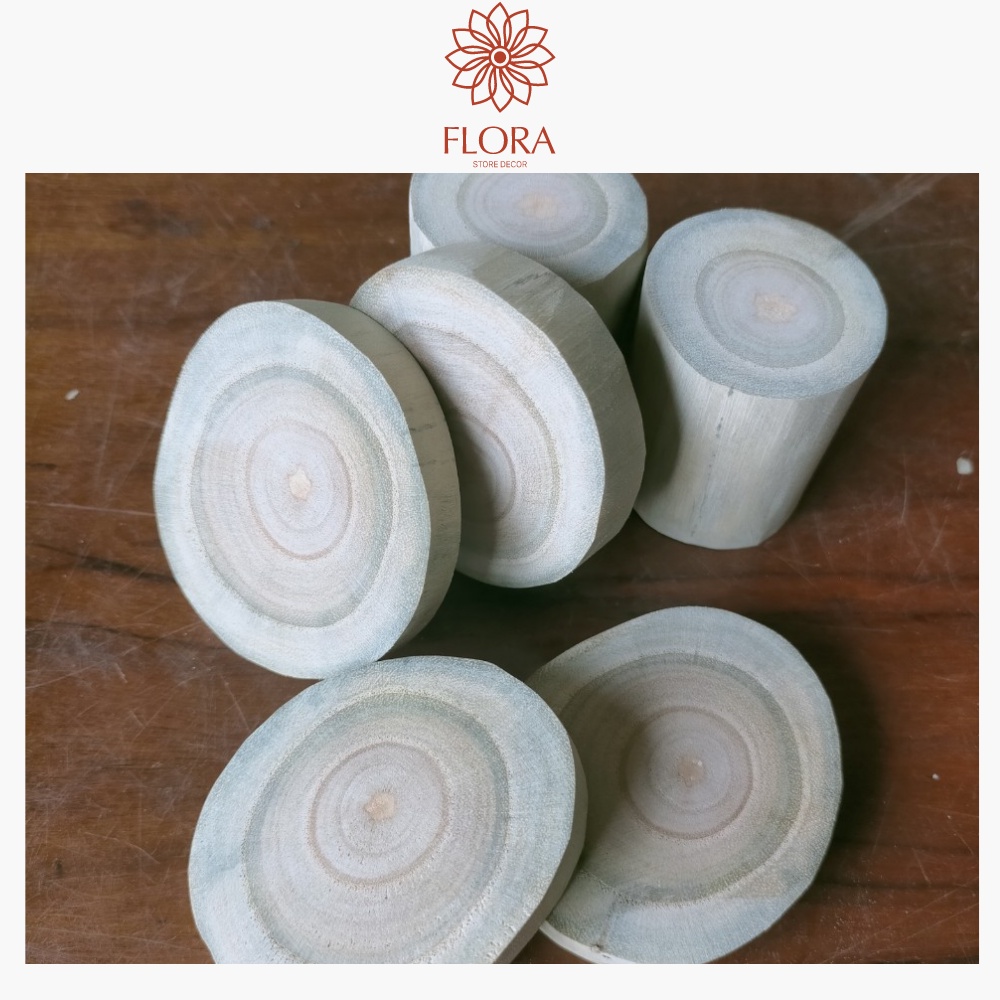 Khoanh gỗ tròn trang trí decor nhà cửa , chụp hình, giáng sinh