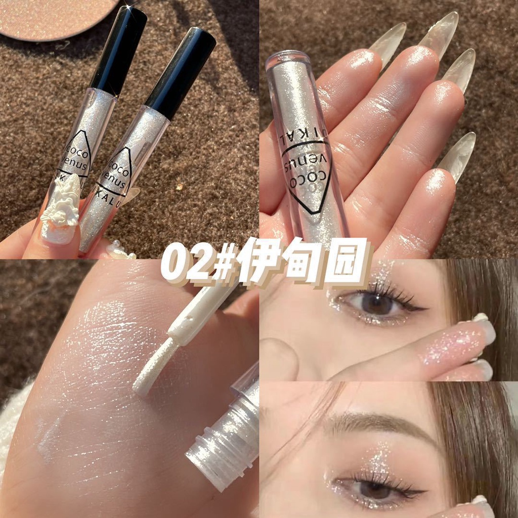 Nhũ mắt Dikalu, nhũ bắt sáng phấn highlight kim tuyến lấp lánh trang điểm makeup mắt nội địa trung D30 - Sammi beauty