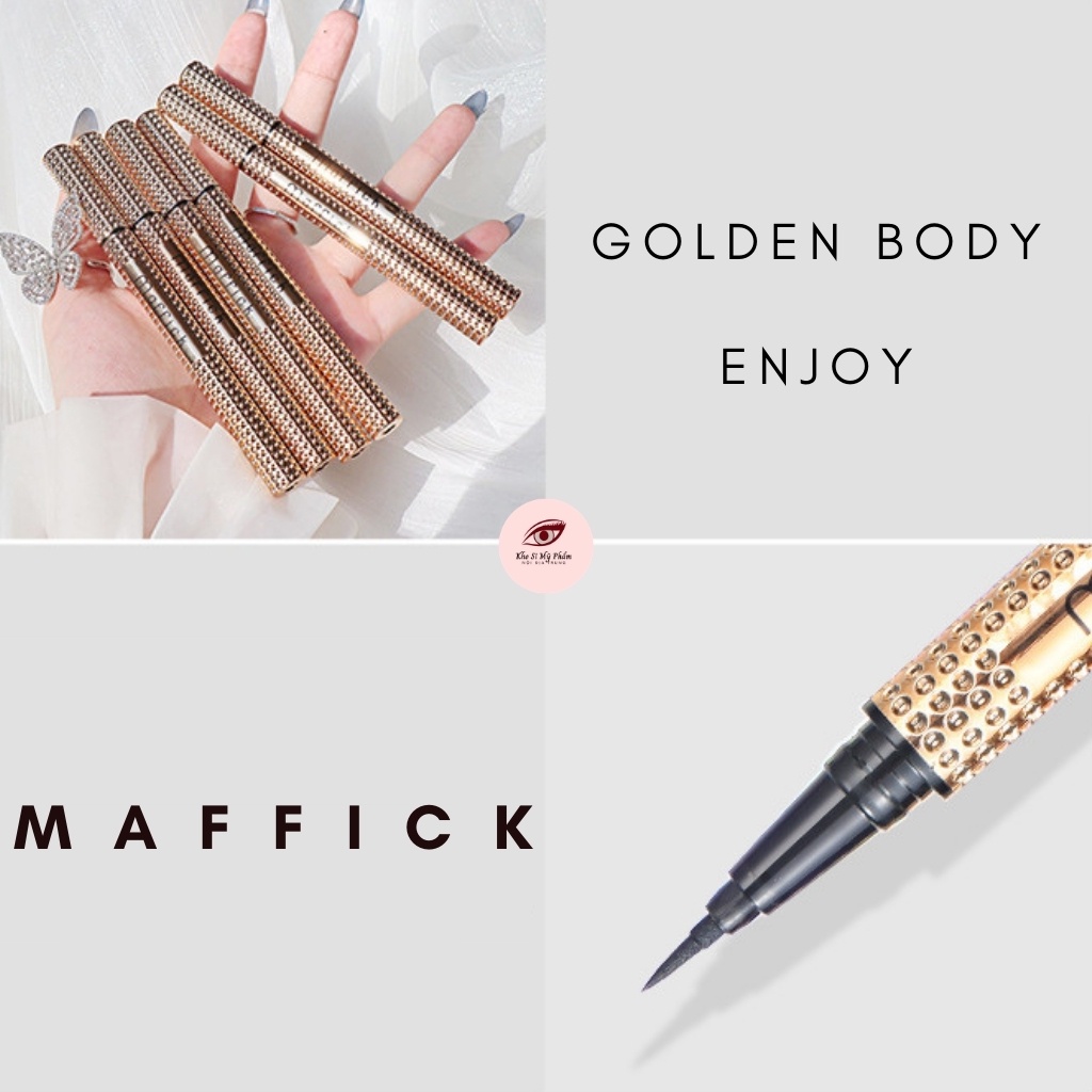 Bút Kẻ Mắt MAFFICK EYELINER GOLDEN Đầu Nhỏ Dạng Gel Chống Nước | BigBuy360 - bigbuy360.vn