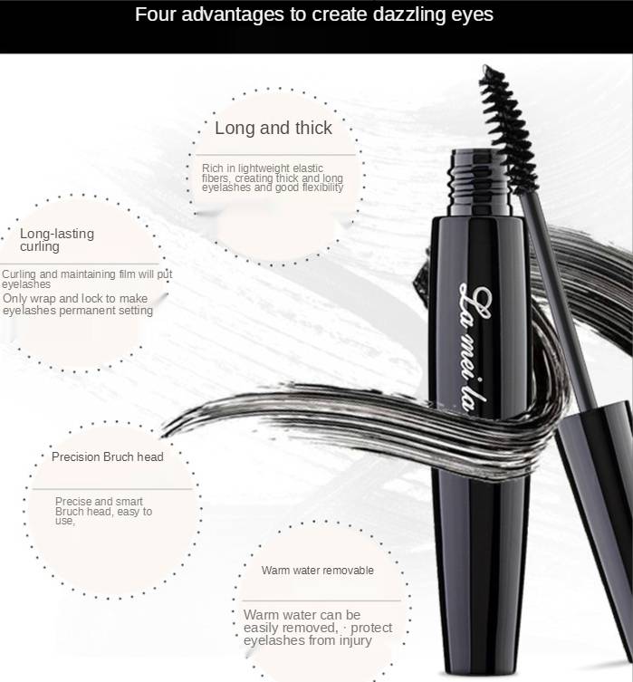 Mascara Lameila không thấm nước lâu trôi siêu dày che mắt trang điểm làm đẹp