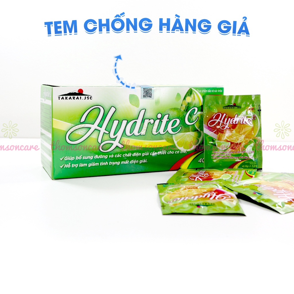 Bột Oresol Hdrite C bù nước và chất điện giải - dùng sau khi chơi thể thao, bị sốt, mất nước , giải khát Tarakai