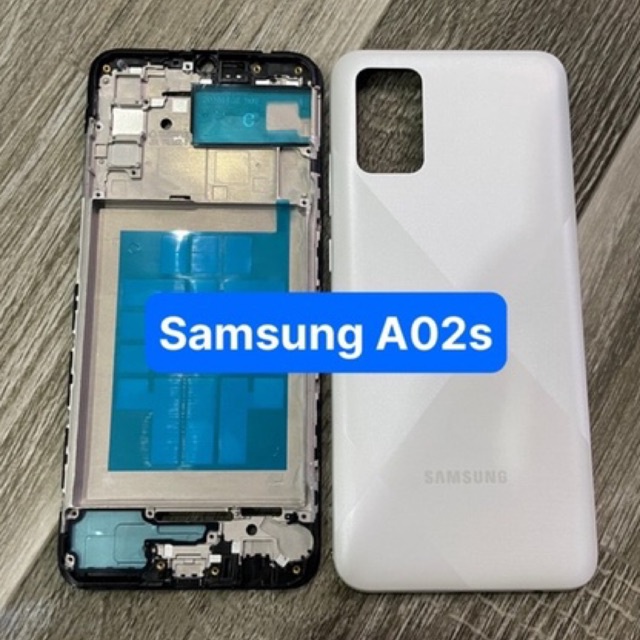 bộ vỏ samsung A02s / bộ gồm lưng vỏ,xương máy nút nguồn và âm lượng