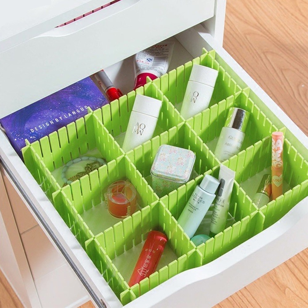 (Review) Tấm Chia Ngăn Bàn Ngăn Kéo V6 Gọn Gàng - Để Đồ Lót (Mua Nhiều Tấm Để Ghép, Có Thể Cắt)