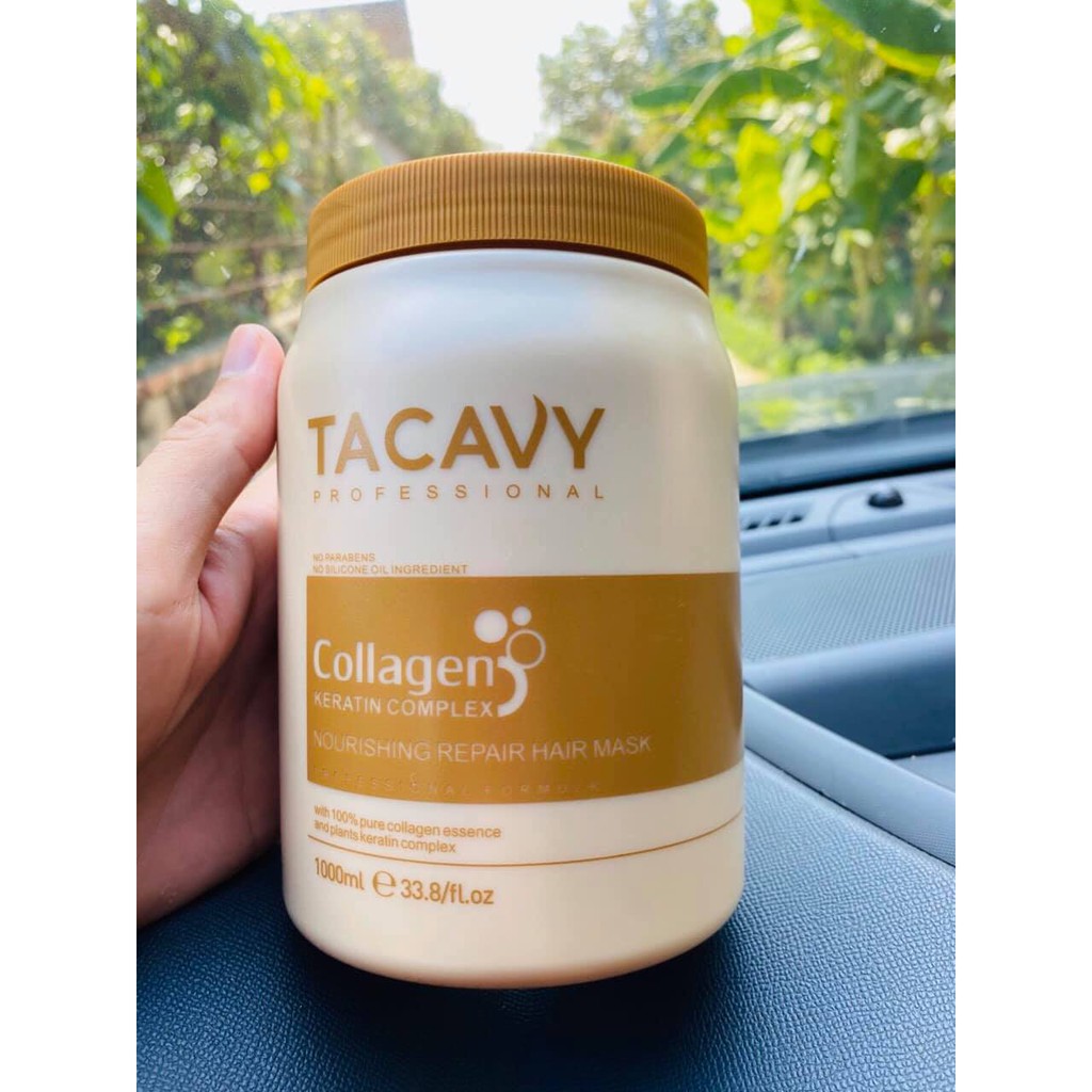 HẤP DẦU TACAVY COLLAGEN SIÊU MỀM MƯỢT PHỤC HỒI TÓC HƯ TỔN 1000ml