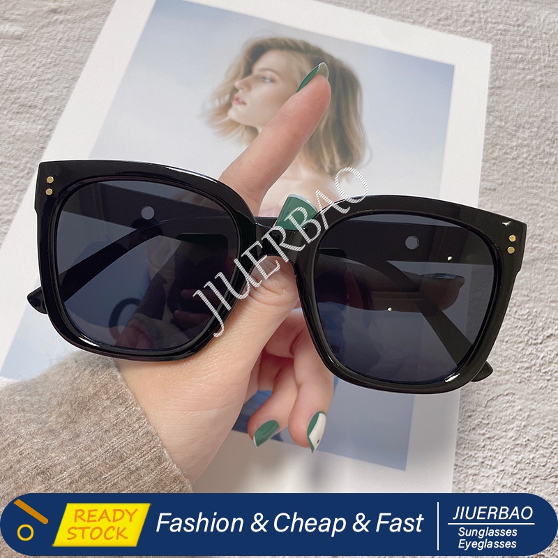 Mới Kính Mát Gọng Nhựa Cỡ Lớn Chống Tia UV400 Phong Cách Hàn Quốc