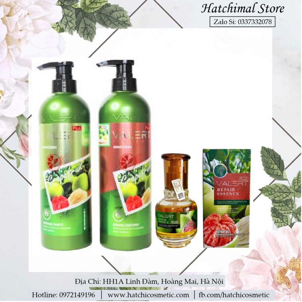 Bộ Dầu Gội-Xả-Tinh Dầu Bưởi Ngừa Ngăn Rụng Tóc Phục Hồi Hư Tổn Grapefruit 850ml