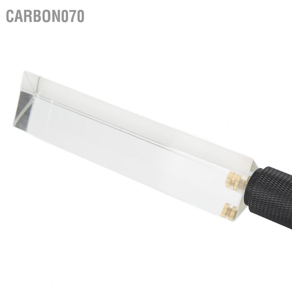 Hàng Sẵn Lăng kính hình tam giác quang học với tay cầm chuyên dụng cho chụp ảnh Kính quang học 1/4 inch đầy màu sắc Dạy vật lý trong suốt【Carbon070】