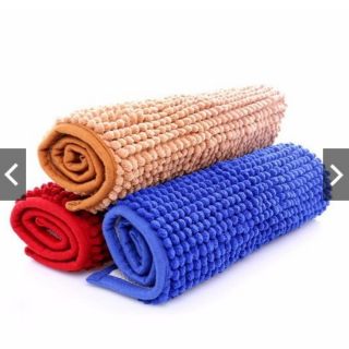 combo 5 thảm san hô chùi chân size 30x47cm. thảm bám nền và thấm hút tốt