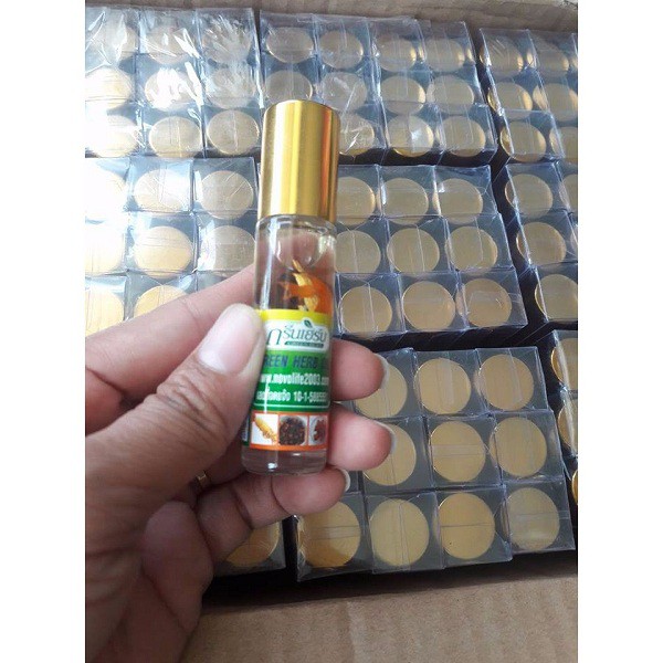 Dầu Lăn Thảo Dược Thảo Mộc Nhân Sâm Thái Lan Ginseng Green Herb Oil 8ml