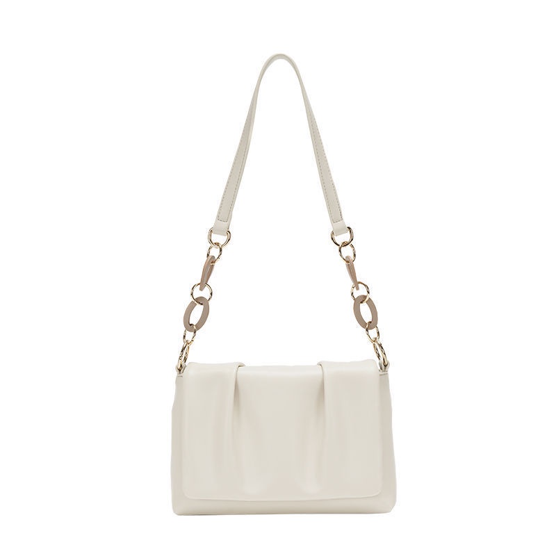 Senma Túi Đeo Vai / Kẹp Nách Đơn Kết Cấu Cao Thiết Kế Nhăn Thời Trang Mới Cho Nữ